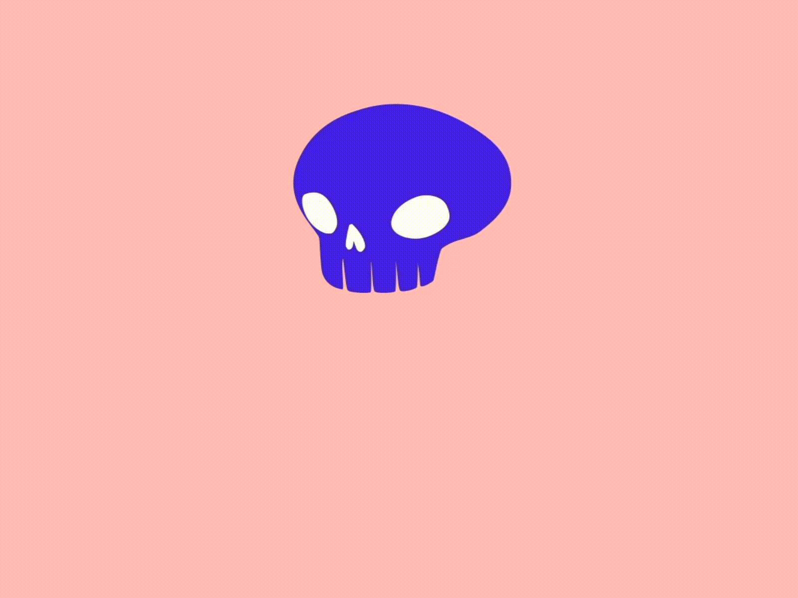 skull 2d animation experiment 2d animation adobe after effects animation flat illustration motion graphics vector