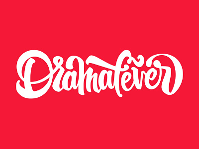DramaFever Script branding dramafever lettering logo treatment type typography