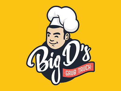 Big D's Grub Truck big d branding grub truck identity lettering logo treatment type typography