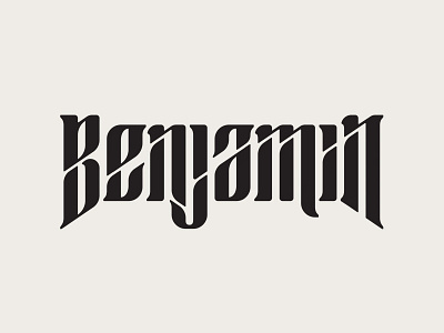 Benjamin the Second benjamin branding identity interlace logo treatment type typography