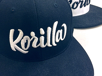 Korilla Snapback branding identity korilla logo script snapback streetwear treatment type typography