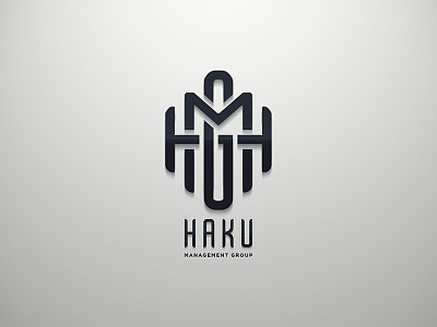 Haku Management Group branding interlace lettering logo logomark logotype typography