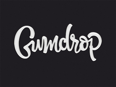 Gumdrop branding calligraphy handlettered lettering logo logomark logotype marker type typography