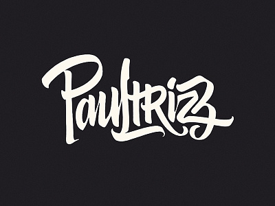 Paultrizz branding calligraphy handlettered lettering logo logomark logotype marker type typography