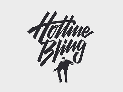 Hotline Bling calligraphy handletter illustration lettering script type typography