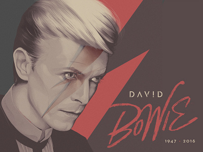 David Bowie calligraphy david bowie design hand handlettered illustration letter lettering painting type typography