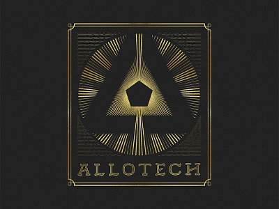 Allotech branding design handletter lettering logo type typography