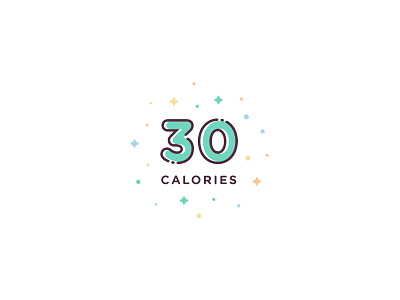 30 Calories design icon icon set illustration ui vector