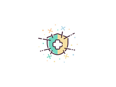 Immune System Health design icon icon set illustration ui vector