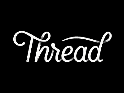 Thread lettering script