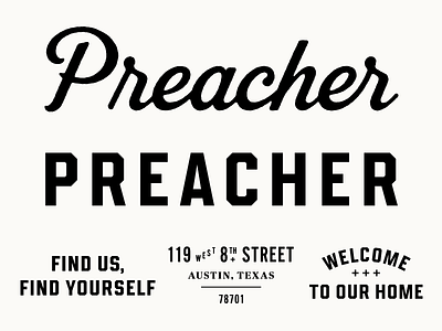 Preacher lettering preacher