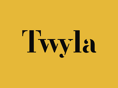 Twyla branding lettering logo typography