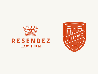 Resendez Law Firm badge identity logo