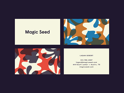 Magic Seed business card floral magic seed
