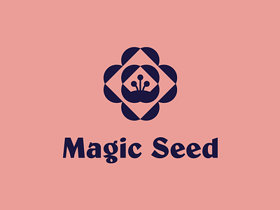 Magic Seed flower logo magic