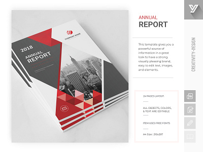 ANNUAL REPORT a4 abstract book brand brochure business company corporate cover layout marketing profile report template