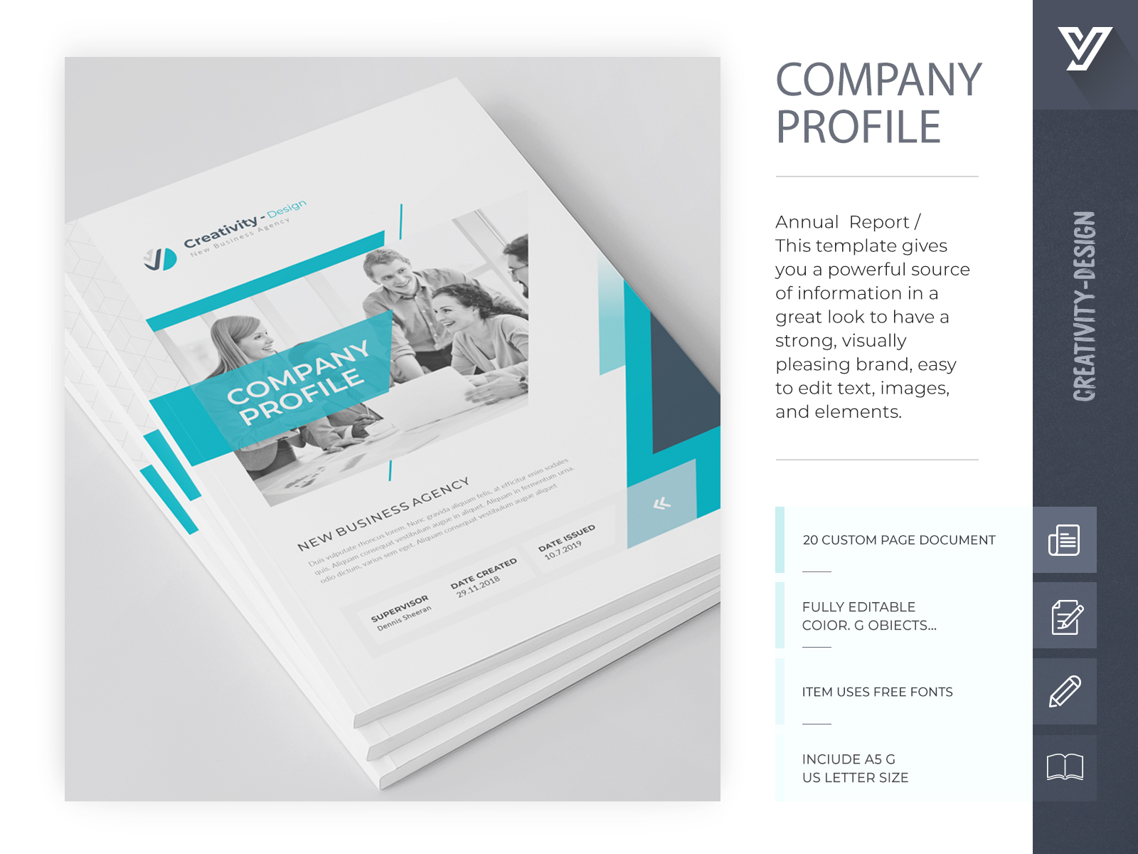 Company Profile by Creativity-Design on Dribbble