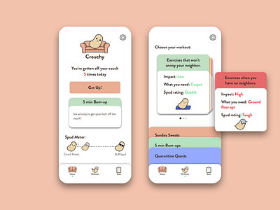 Crouchy - Couch Potato Fitness App