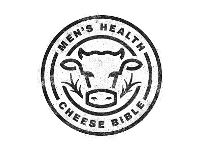 Men's Health Cheese Bible badge cheese cow dairy grass fed line mens health seal