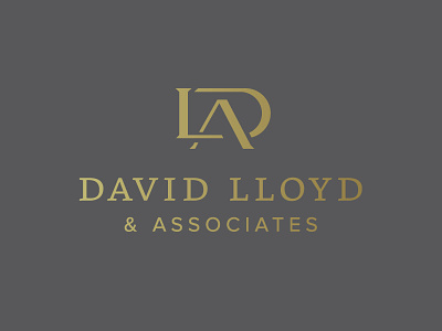David Lloyd & Associates foil monogram travel