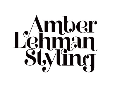 Amber Lehman Styling fashion logo serif styling