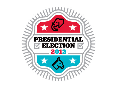 Election Fever! across the aisle badge blue state dan quayle lloyd bentsen logo magazine red state