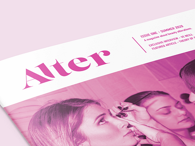 Alter branding design logo publication typography