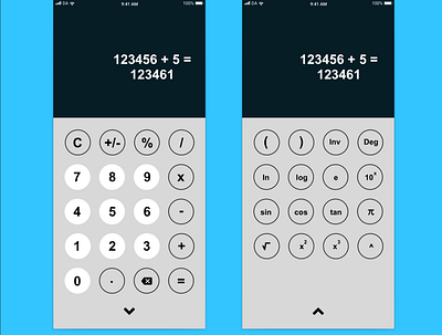 Calculator app calculator dailyui004 design math ui