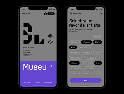 Museu app branding design icon logo typography ui ux