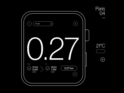 Smartwatch Simplistic UI app branding design icon logo typography ui ux vector