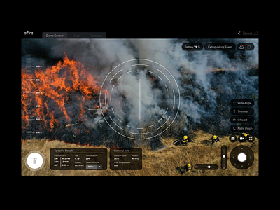 Afire Drone Control Interface