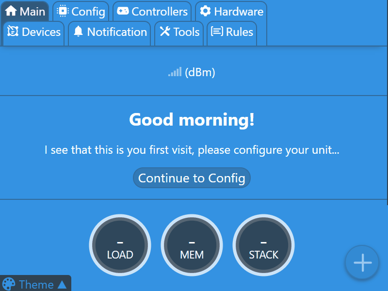 CSS live update css variables dashboard live update material