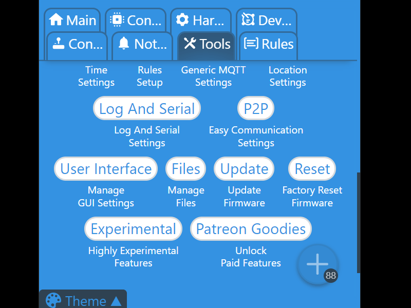 Everything scales automatic update background css variables esp easy grovkillen live update material