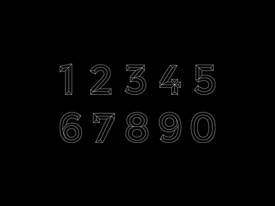 Tipóptica (Numerografía 61) @ Yorokobu design graphic lettering numbers spain type type design typography vector yorokobu