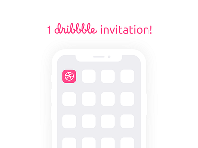1 Dribbble invitation dribbble dribbble invitation invitation invites ui ux web