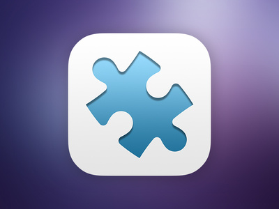 Puzzles App Icon app color gradient icon moolala