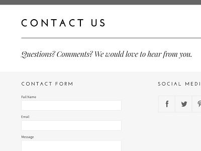 Contact Us contact us ecommerce email fashion field form icons simple social media square store volusion