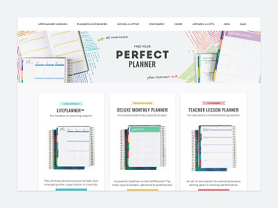 Compare Planners columns comparison condren ecommerce erin feminine grids planner shadow stationery visual web