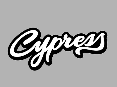 Cypress Lettering baseball branding college cypress font lettering script sports tipology type