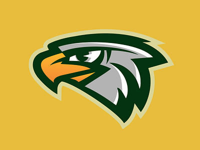 Silverhawks Head logo baseball bird design hawk logo milb mlb south bend sport vector