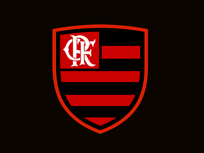 Flamengo Crest black brazil cbf crest escudo flamengo futebol red rio soccer