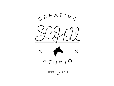 Coming soon design horse illustration lettering logo studio type
