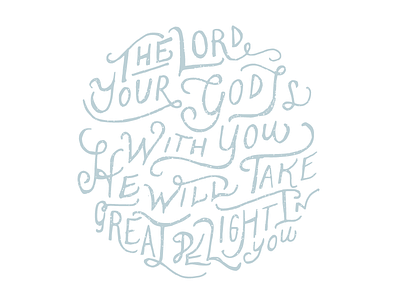 Zephaniah 3:17 illustration lettering print type typography verse