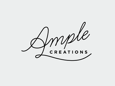 Ample Creations branding logo typography