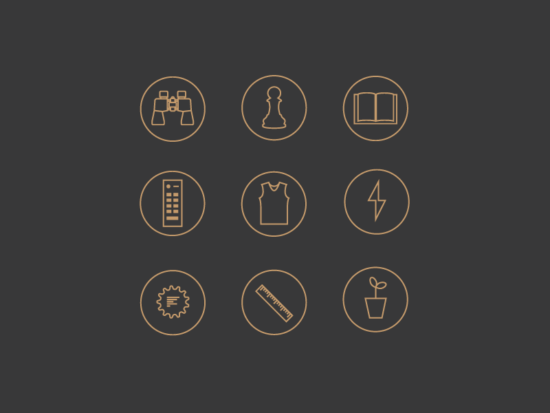 Content Strategy Icons by Leslie Wilkins on Dribbble