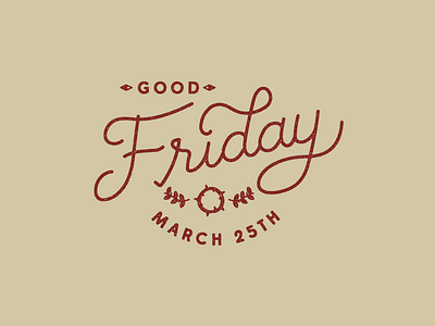 Good Friday Type lettering texture typography