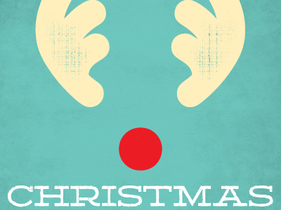 Xmas Xtravaganza Rebound antlers christmas holidays red rudolph teal texture