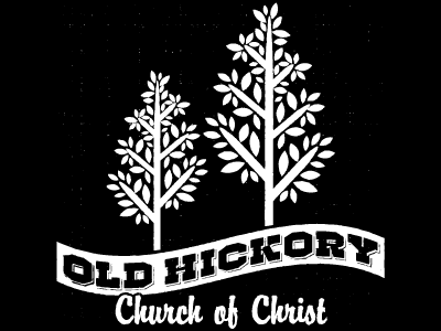 Old Hickory Bag/Shirt Art (Black & White) brody hellforge leaves old hickory trees
