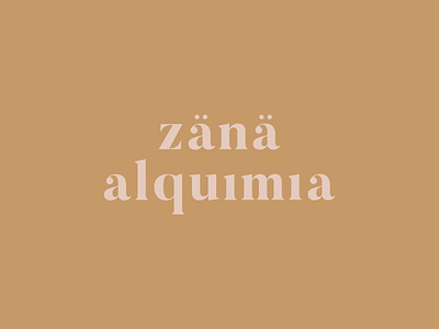 Zänä Alquimia branding design illustration illustrator logo minimal type typography