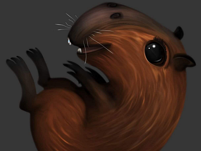 Capybara Sketch! (Or Hamster...) digitalart